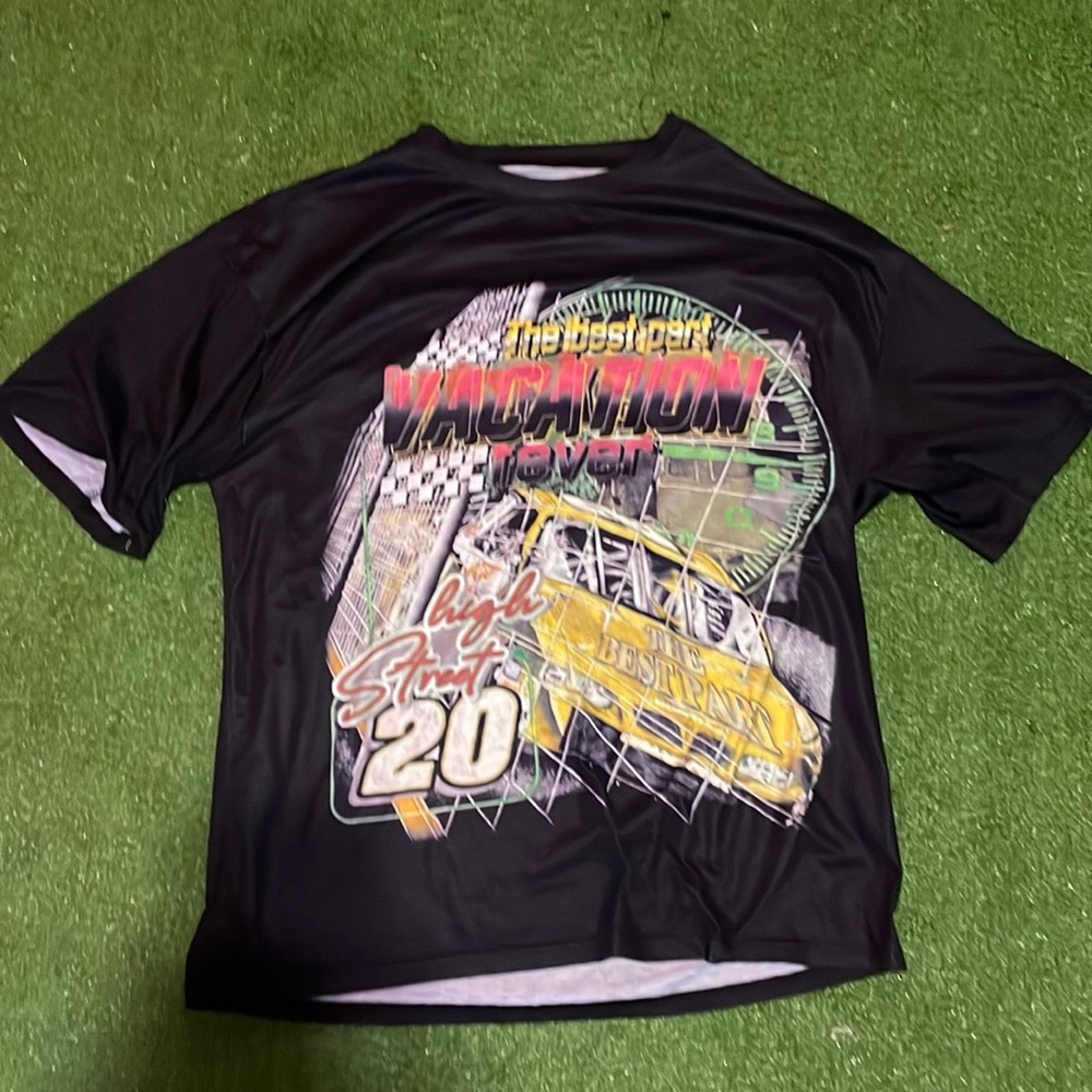 oversized race car tee size XL
